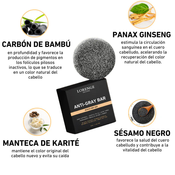 😍 ¡SUPER PROMOCIÓN 2x1!Jabon Antigray Anticanas