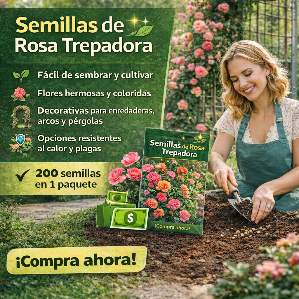 🌸 Semillas Rosa Trepadora 🌸
