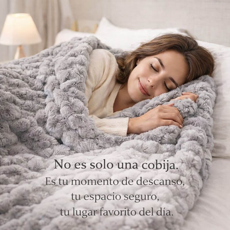 Compra 1 y llevate 2 🛏️ Cobija Piel De Conejo Premiun
