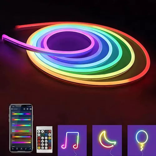 🌈Neon Led Rgb 5 Metros Bluetooth