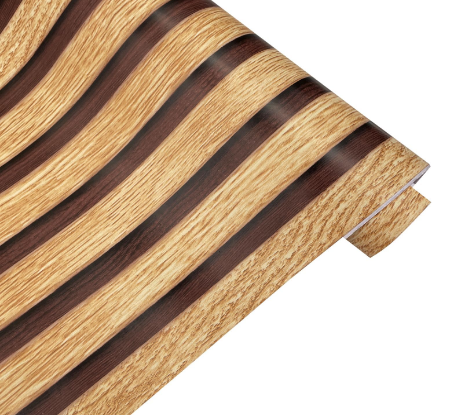 Rollo adhesivo decorativo estilo listones de madera - 10 metros