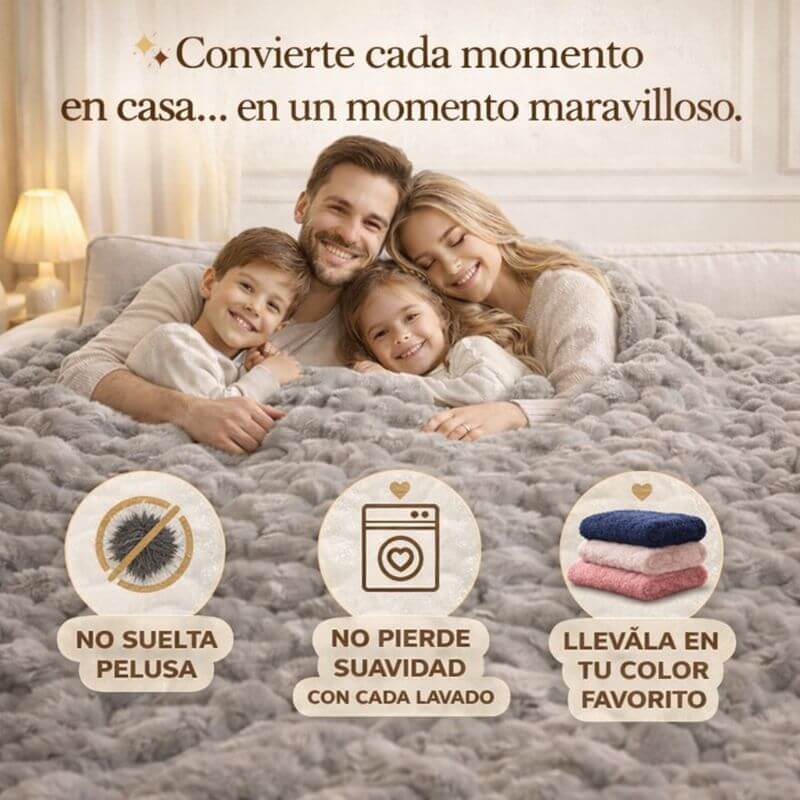 Compra 1 y llevate 2 🛏️ Cobija Piel De Conejo Premiun