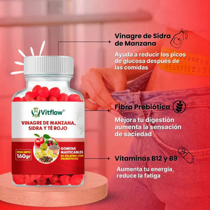 😍 ¡SUPER PROMOCIÓN 2x1! 🌸 💪Gomitas vinagre de Manzana