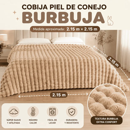 Compra 1 y llevate 2 🛏️ Cobija Piel De Conejo Premiun