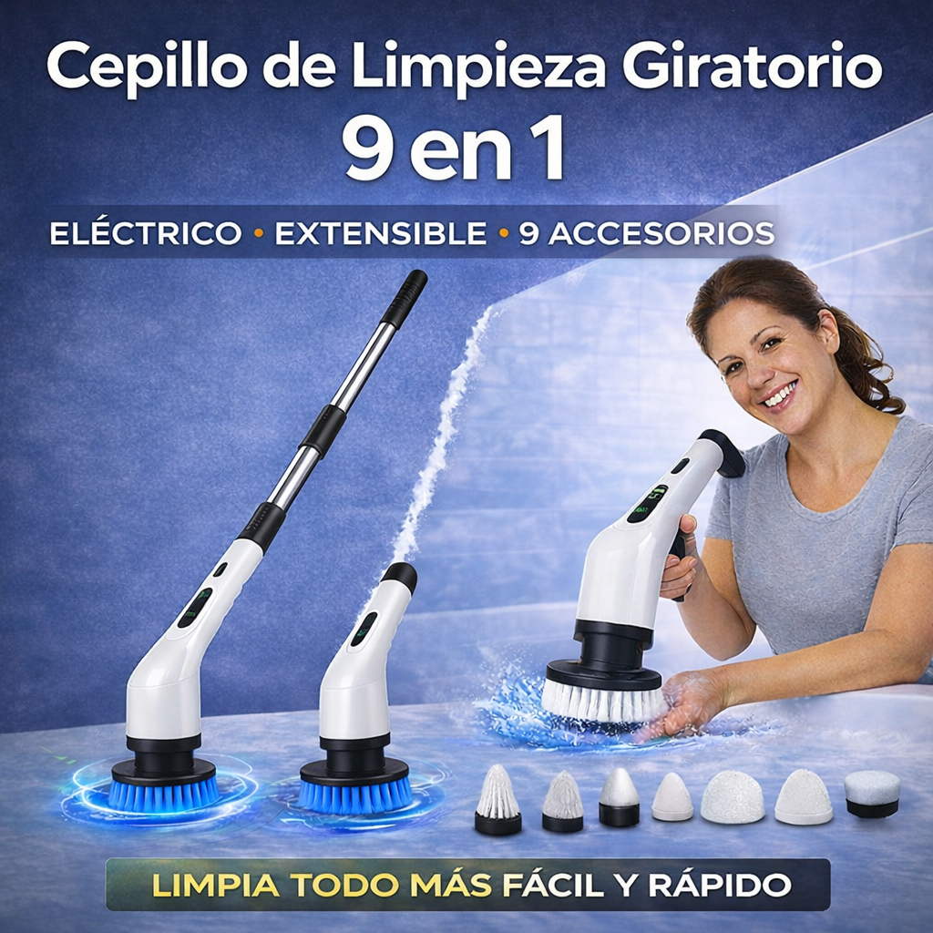 🧽50% OFF 🧽 Cepillo electrico 9 en 1