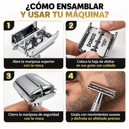 🎁 Compra 1 y llevate 2  🎁 Maquina de Afeitar Premiun Clásica