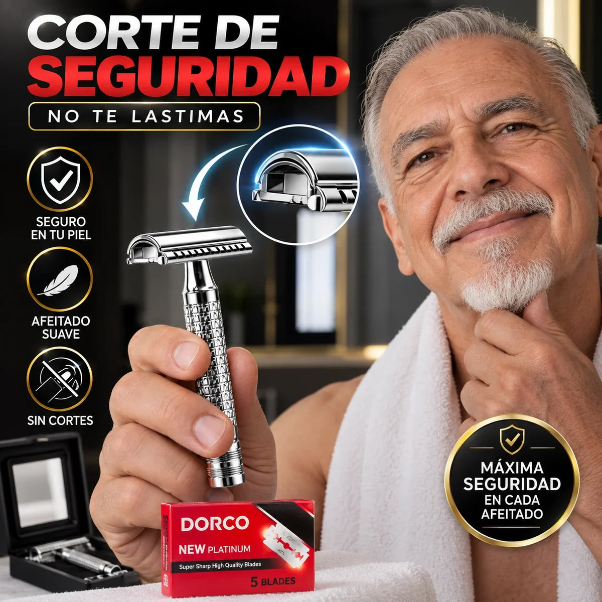 🎁 Compra 1 y llevate 2  🎁 Maquina de Afeitar Premiun Clásica