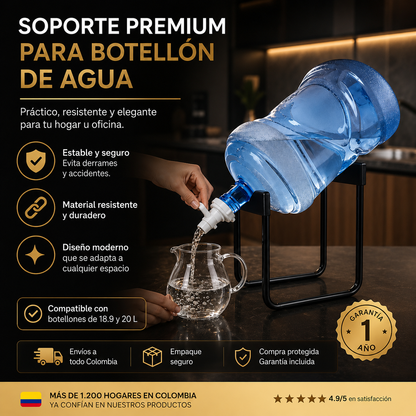 💧 Soporte Premiun Para Botellon De Agua