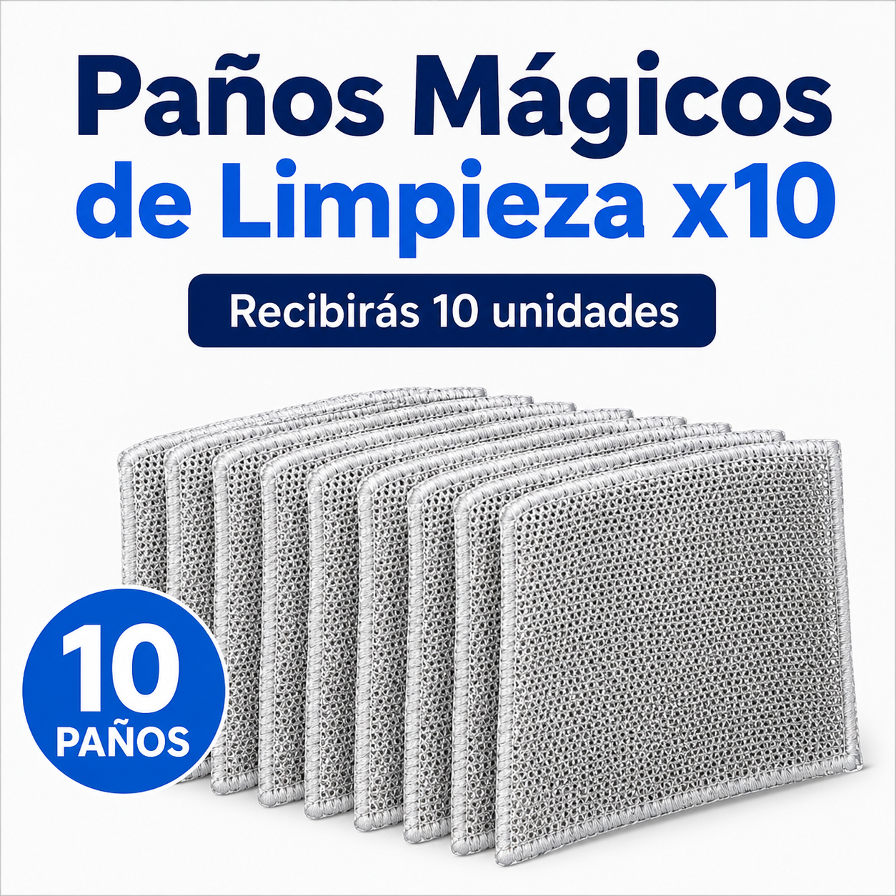 🧽 Paños Mágicos de Limpieza x10 Unidades✨