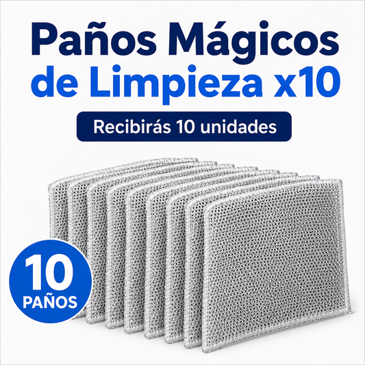 🧽 Paños Mágicos de Limpieza x10 Unidades✨
