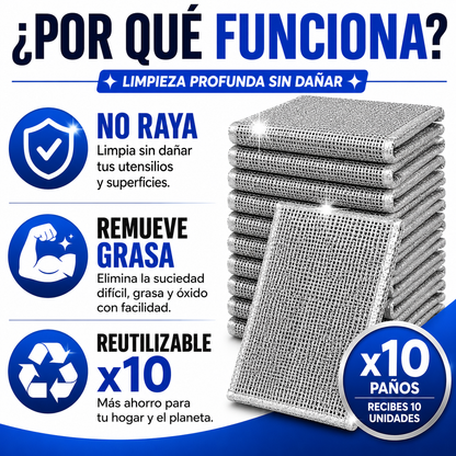 🧽 Paños Mágicos de Limpieza x10 Unidades✨
