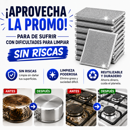 🧽 Paños Mágicos de Limpieza x10 Unidades✨