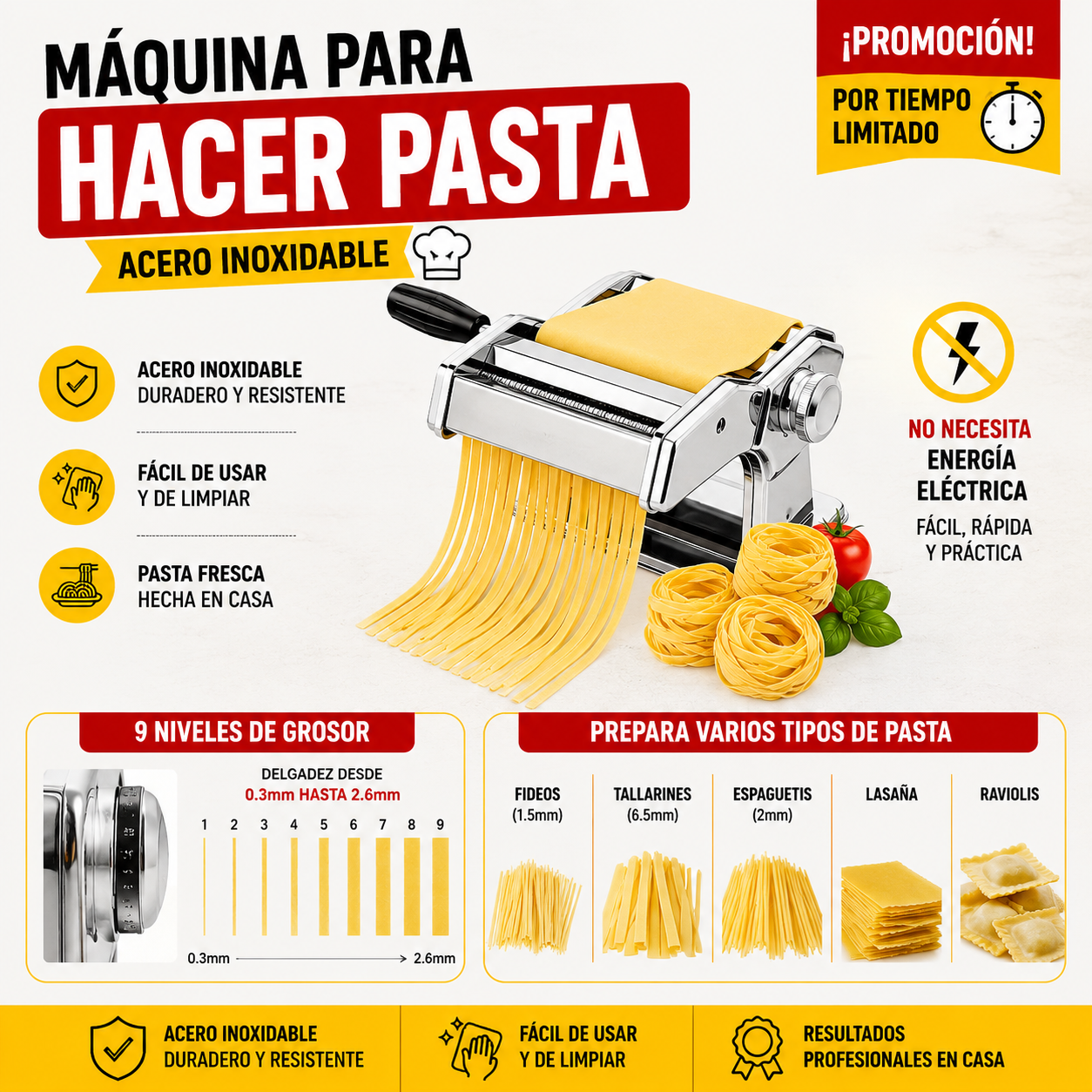 Maquina Para Hacer Pasta De Acero