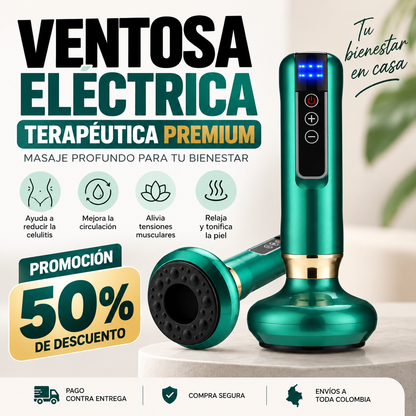 🔥 PROMO: 50% OFF 🔥 Masajeador Eléctrico Ventosa Premiun