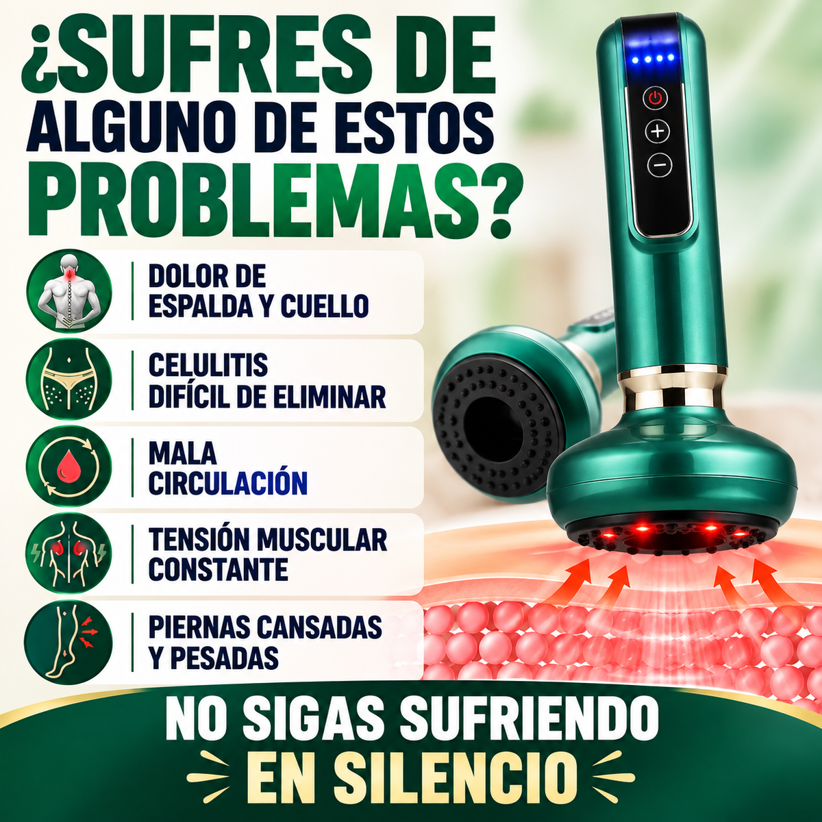 🔥 PROMO: 50% OFF 🔥 Masajeador Eléctrico Ventosa Premiun