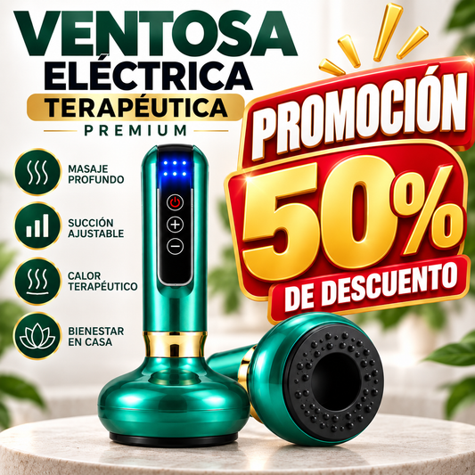 🔥 PROMO: 50% OFF 🔥 Masajeador Eléctrico Ventosa Premiun