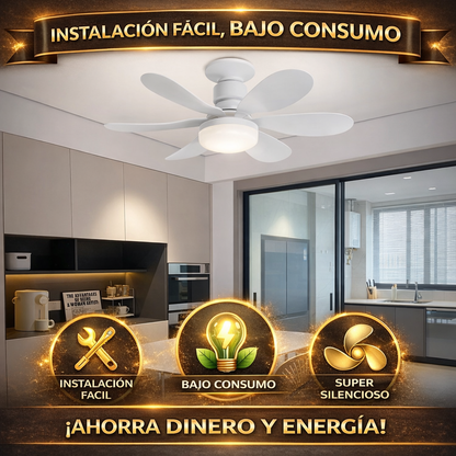 Compra 1 y llevate 2 💡 Ventilador con Luz y Control Remoto 💡