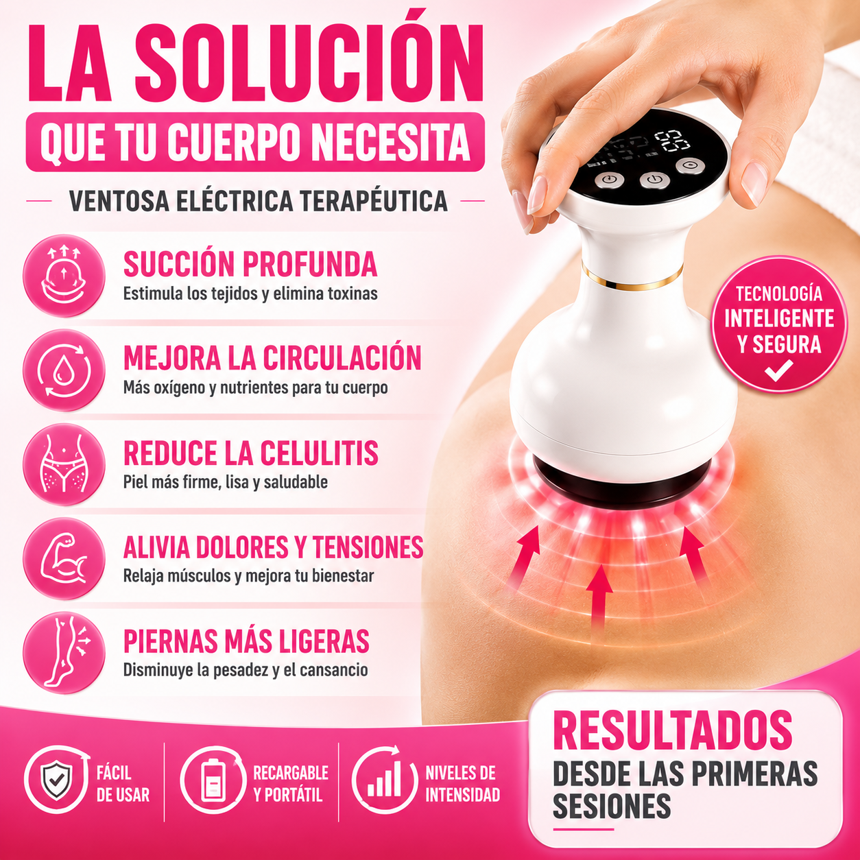 50% OFF - Ventosa elétrica terapéutica