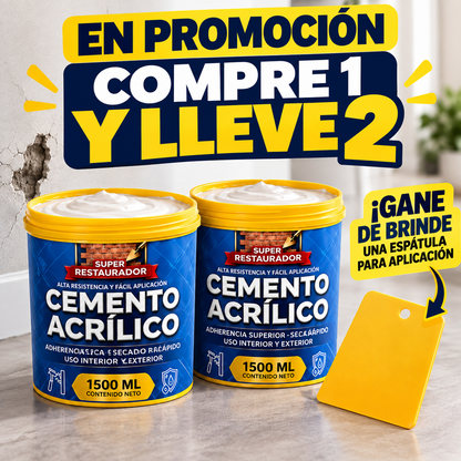 Compra 1 y llevate 2 ⭐Cemento acrilico X2