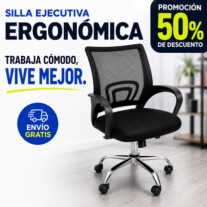 🎁 PROMO: 50% OFF 🎁 Silla Ejecutiva Ergonómica