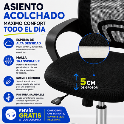 🎁 PROMO: 50% OFF 🎁 Silla Ejecutiva Ergonómica