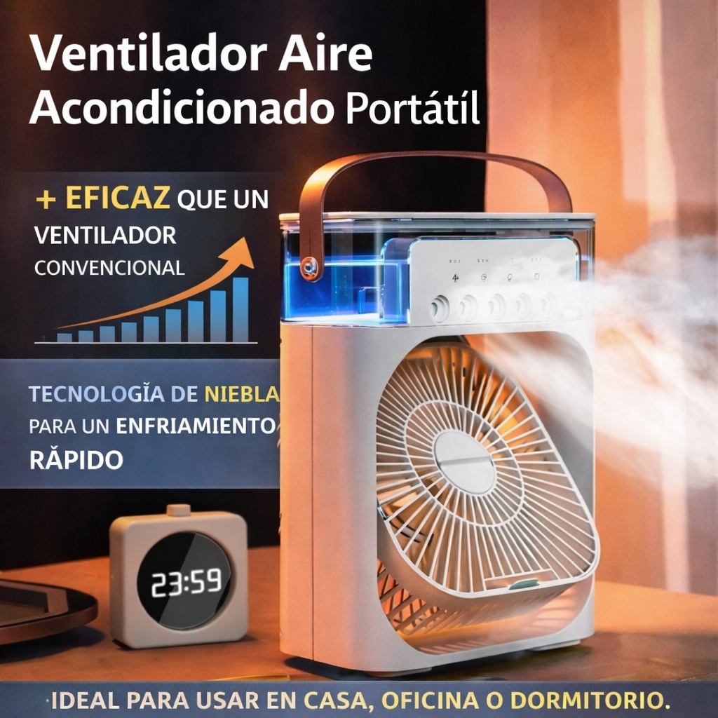 Compra 1 y llevate 2 ❄️ Ventilador aire acondicionado portatil ❄️