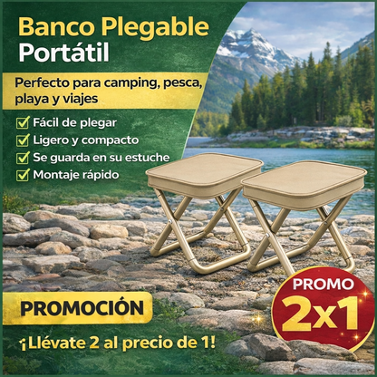 Compra 1 y llévate 2 🖤 Silla plegable portátil