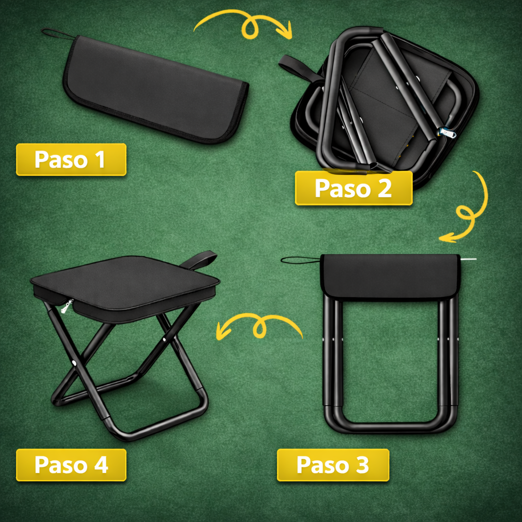 Compra 1 y llévate 2 🖤 Silla plegable portátil