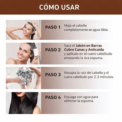 😍 ¡SUPER PROMOCIÓN 2x1!Jabon Antigray Anticanas