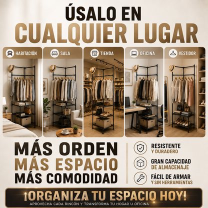 🎁 PROMO: 50% OFF 🎁 Perchero esquinero premiun