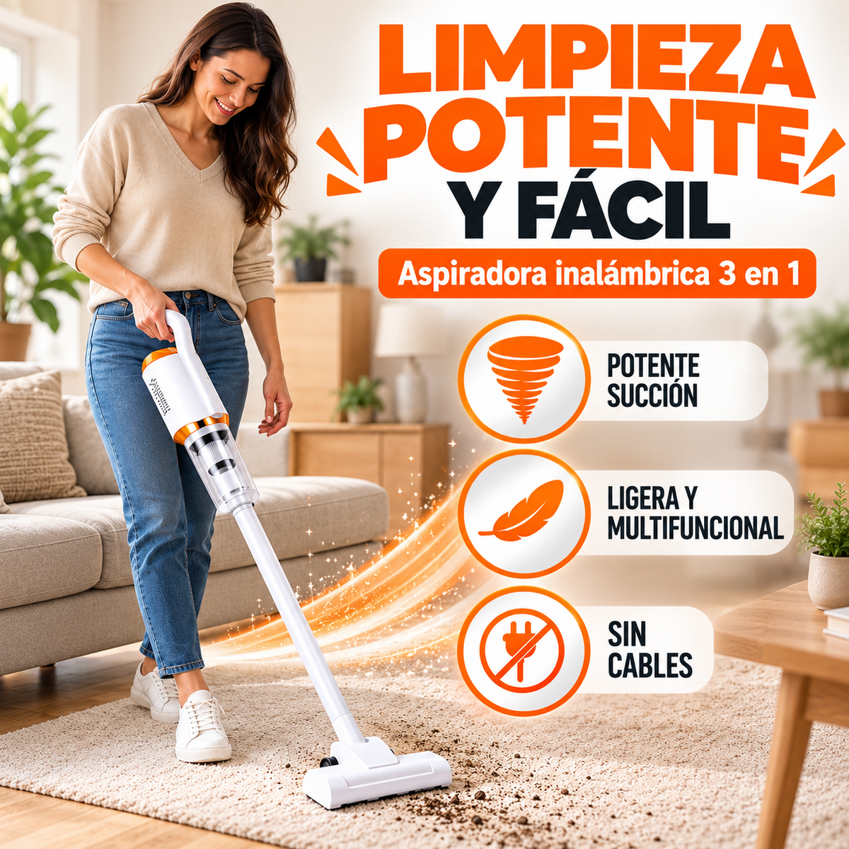 🔥 PROMO: 50% OFF 🔥  Aspiradora Premiun 3 en 1