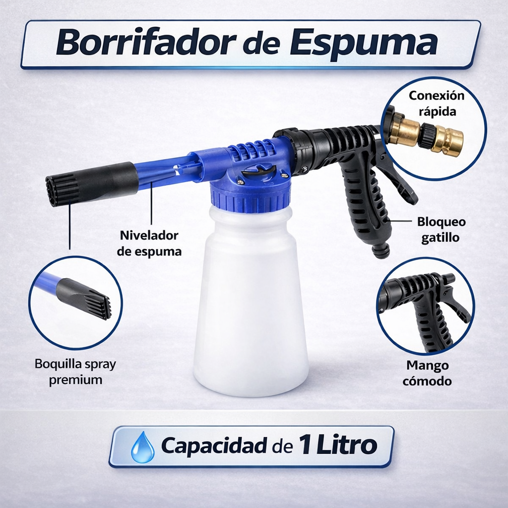 🌟 PROMOCIÓN - Borrifador de Espuma + Cepillo GRATIS