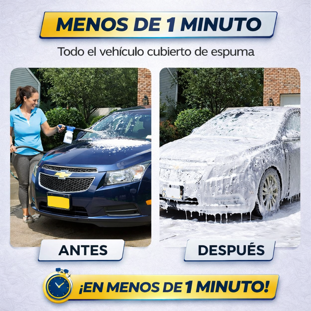 🌟 PROMOCIÓN - Borrifador de Espuma + Cepillo GRATIS