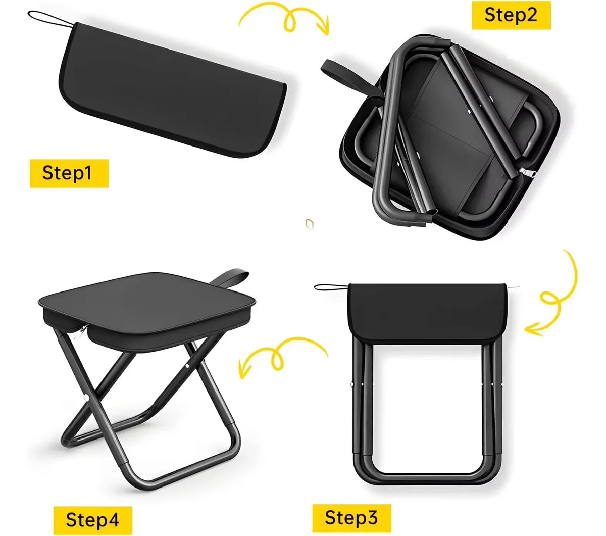 Compra 1 y llévate 2 🖤 Silla plegable portátil