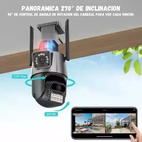 Camara Seguridad Alarma Doble Sensor