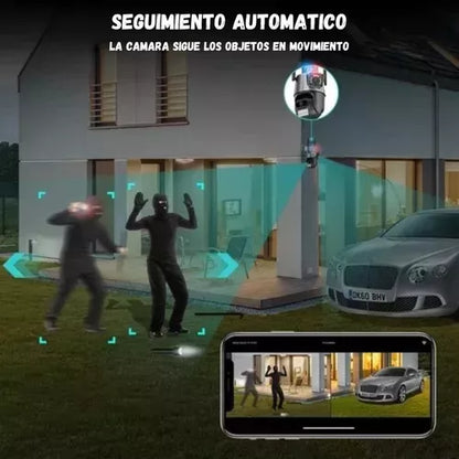 Camara Seguridad Alarma Doble Sensor