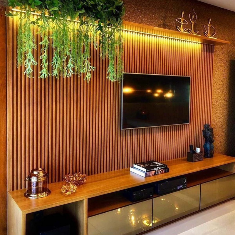 Rollo adhesivo decorativo estilo listones de madera - 10 metros