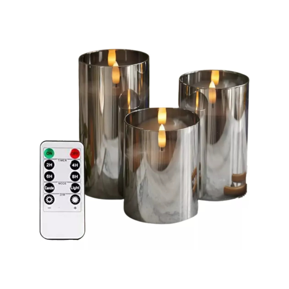Set de velas sin llama realistas - Led