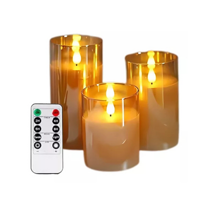 Set de velas sin llama realistas - Led