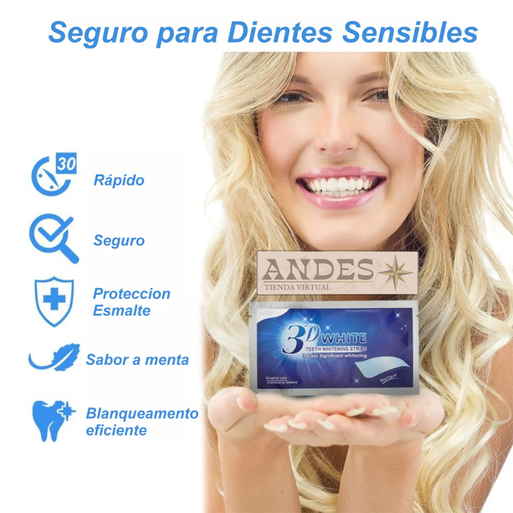 Compra 1 y llevate 2 🦷 Tiras Blanqueadoras diente X7 pares 🦷