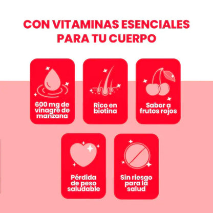 😍 ¡SUPER PROMOCIÓN 2x1! 🌸 💪Gomitas vinagre de Manzana