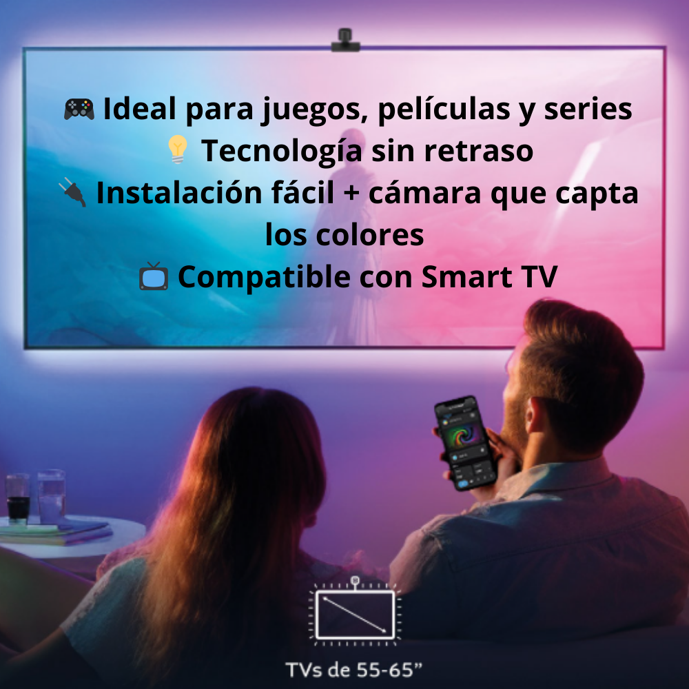 🌈 Cinta LED RGB Inteligente para TV