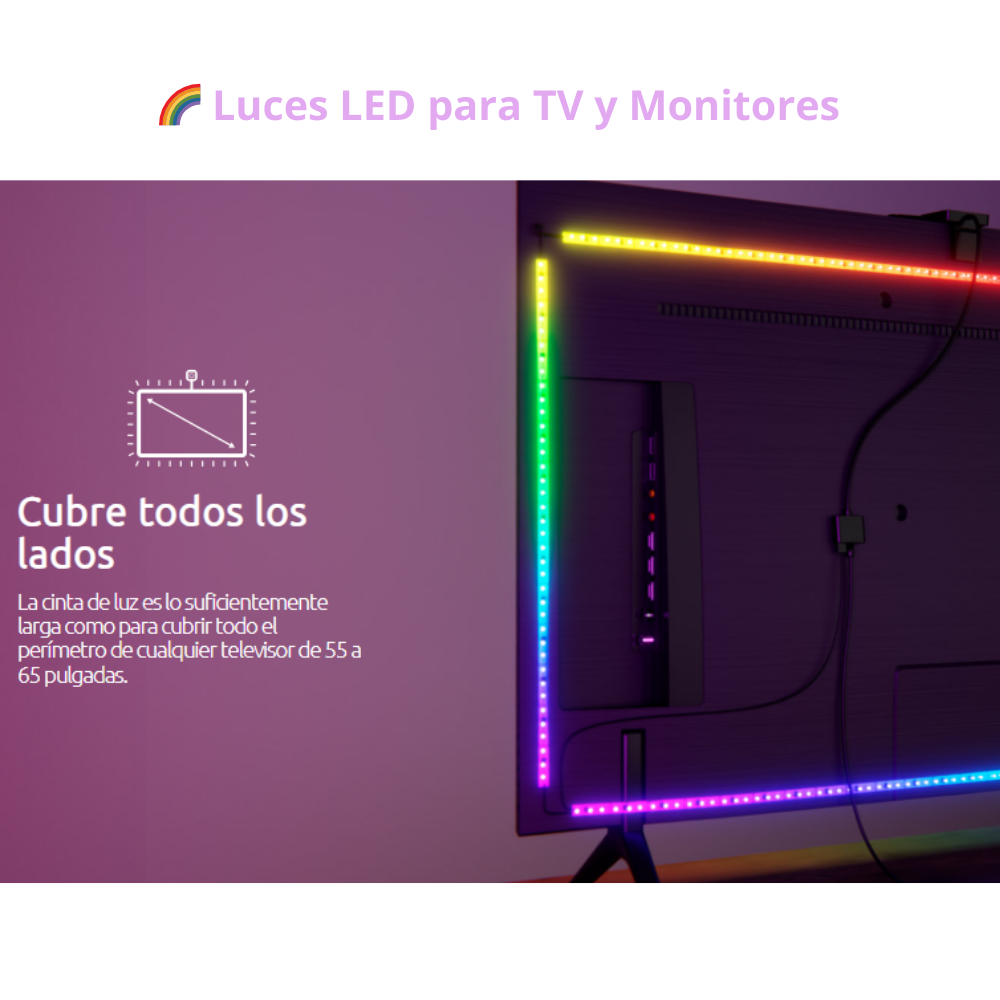 🌈 Cinta LED RGB Inteligente para TV