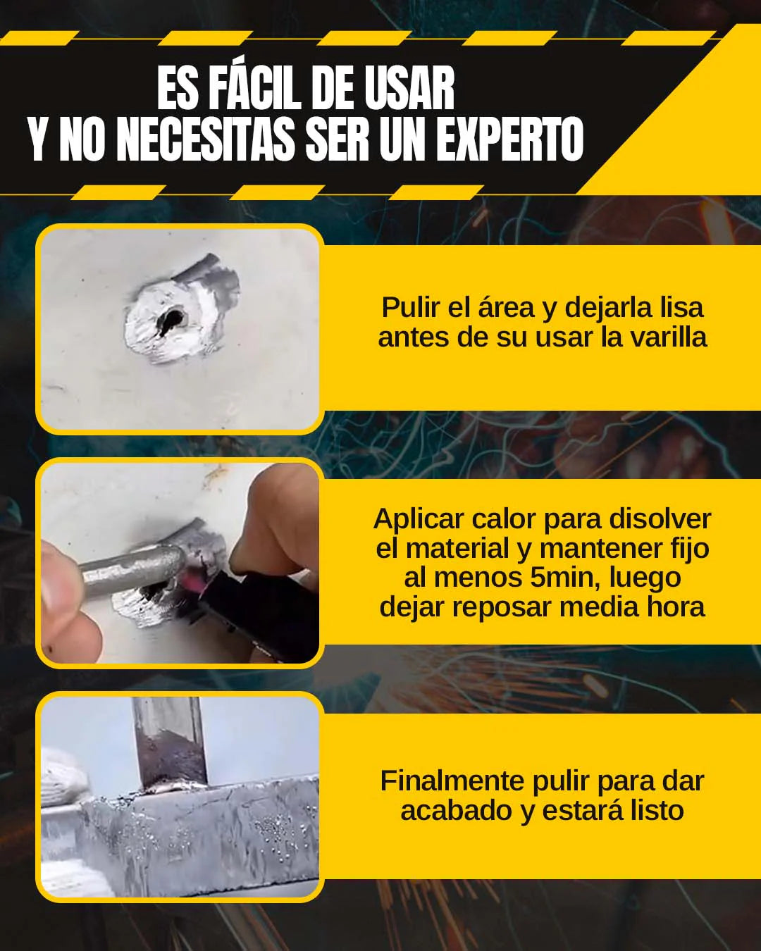 Varilla soldadura en frío 🎁Promo 3 unidades🎁