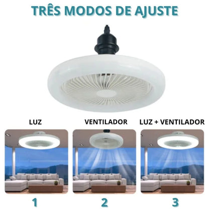 Compra 1 y llevate 2 💡 Lampara Ventilador Control 2 en 1 ❄️