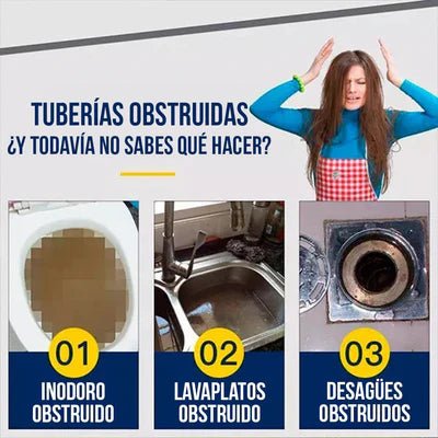 Compra 1 y llevate 2 🌀 Wild Tornado – Destapador de Cañerías, Vasos Sanitarios y Desagües