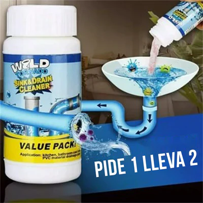 Compra 1 y llevate 2 🌀 Wild Tornado – Destapador de Cañerías, Vasos Sanitarios y Desagües
