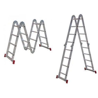 Escalera Plegable 12 Pasos Aluminio