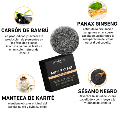 😍 ¡SUPER PROMOCIÓN 2x1!Jabon Antigray Anticanas