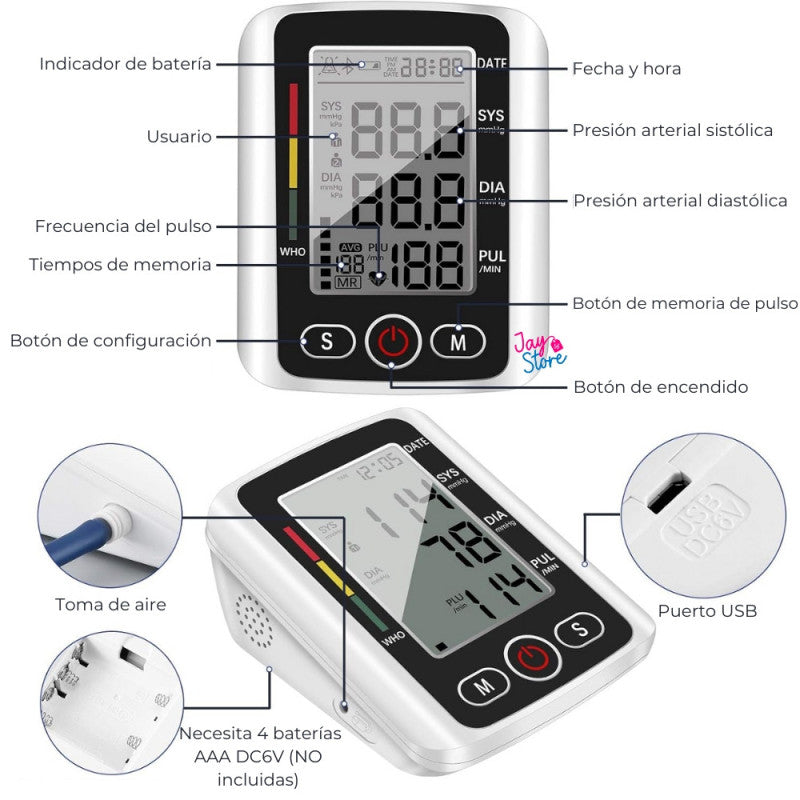 🎁 PROMO: 50% OFF 🩺 Tensiómetro de brazo vos en  español
